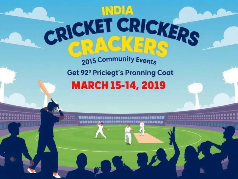 Community Cricket Celebration India Cricket Crackers Community Event